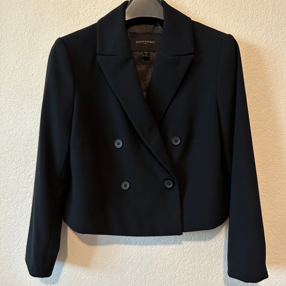 NWOT Banana Republic cropped blazer Petite XS